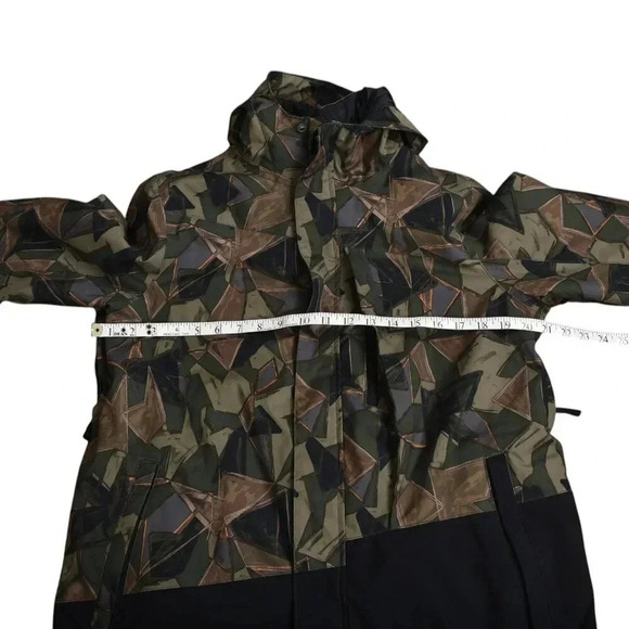 Ripzone Winter Jacket Ski Snowboarding 8K Hooded Waterproof Black Green Size XL - Picture 10 of 12